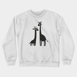 Two Giraffes Crewneck Sweatshirt